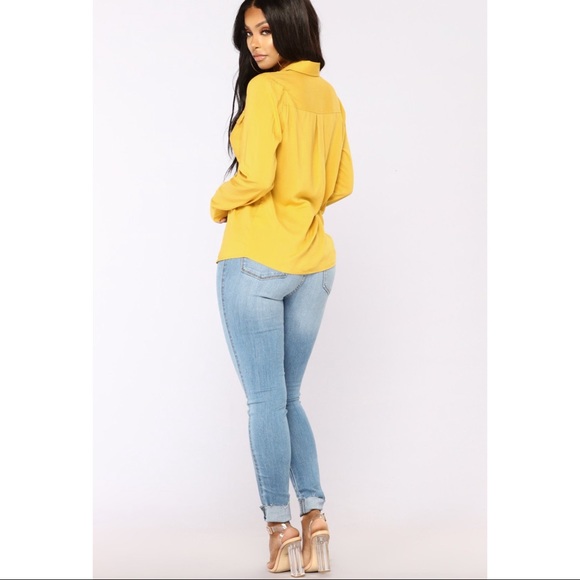 You Better Work Shirt II - Mustard - Picture 3 of 4